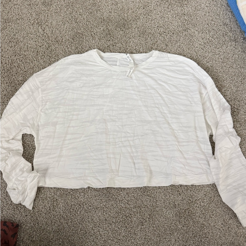lululemon athletica White Long Sleeve Top